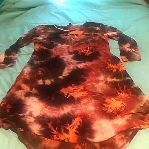 Tie die simply southern dress with pockets